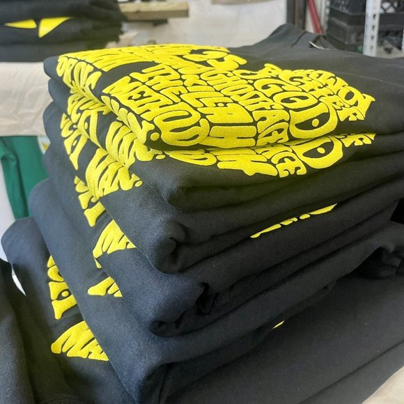 Wu-Tang Hoodie 25 Years puff print to match JORDAN 4 Lightning CT8527-700 - Picture 5 of 6